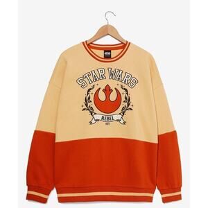 Star Wars Rebel Symbol Panel Crewneck Orange Our Universe Unisex XS Box Lunch